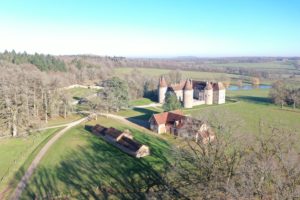 domaine chateau epiry vue du ciel